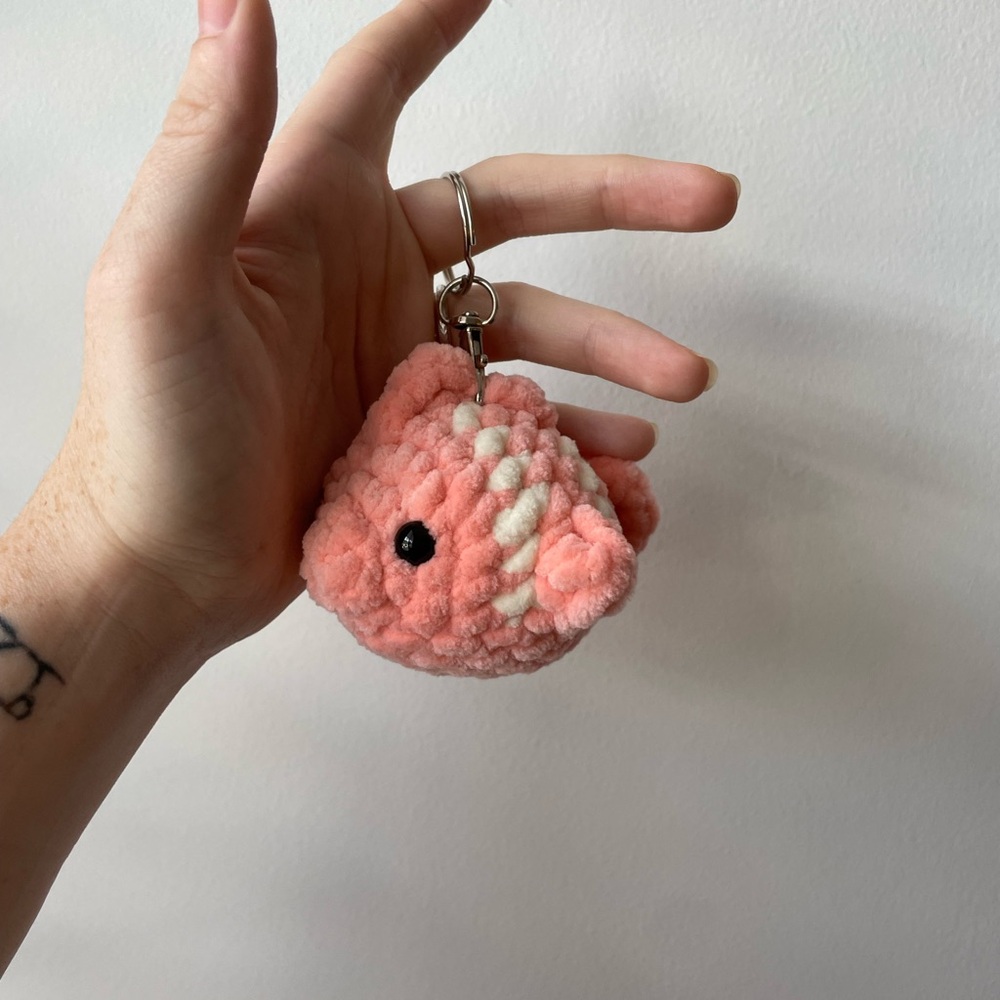 Crochet Fish Keychain